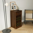 thumbnail image 2 of 32 Bottle Wine Cabinet Bar Cabinet Ancona Modular Wine Cabinet With Storage Shelves With Hutch For Dining Room, 2 of 9