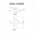 thumbnail image 2 of ACS-1432W-AGB-FR Dainolite Acasia - 24W 8 LED Wall Sconce In Contemporary Style-15.75 Inches Tall and 15.75 Inches Wide-Aged Brass Finish, 2 of 6