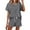 Gray, variant on Ecqkame Short Sets Women 2 Piece Outfits Clearance Fashion Women Casual Solid Short Sleeve Button Tops Nightwear Shorts Sleepwear Sets Brown M