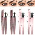 thumbnail image 4 of HHBEAUTY Eyebrow Pen - Liquid Eye Brow Microblading Pencil With Micro 4 Point Lift & Brow Pen Snatch, Long-Lasting Waterproof for Natural Eyebrow Hair Eye Makeup (Black), 4 of 9