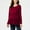 Wine, variant on Dxzfnsa Fall Maternity Clothes Breastfeeding shirts for Women Womens Fashion Casual Solid Color Flounce Tops 2025 Trendy Crew Neck Long Sleeve Pregnant Dressy Blouses
