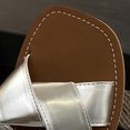 thumbnail image 3 of Sandalias planas con correa cruzada sandalias de playa con punta abierta zapatillas de casa informales para mujer, 3 of 7