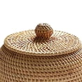 thumbnail image 4 of Round Rattan Box with Lid, Hand Woven Storage Box, Multifunctional Desktop Tray Basket Decoration for Home, 4 of 5