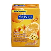 Softsoap Bar Soap, Sweet Honeysuckle and Orange Peel, 4 Count (Pack of 2)