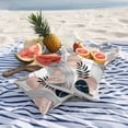 thumbnail image 4 of 2 Pack Outdoor Waterproof Throw Pillow Covers,Boho Leaf Arch Sun Decorative Square Pillow Case Patio Pillowcases for Chair Couch Sofa 16x16in, 4 of 9
