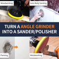 thumbnail image 4 of Pomsare 80PCS Angle Grinder Sanding Discs, 5 Inch Upgraded Hook and Loop Backing Pad Attachments with 5/8-11 Threads, Sanding Pad, 4 of 7