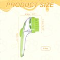 thumbnail image 2 of Uxcell Pet Bath Brush, Dog Shampoo Brush New 2 in 1 Grooming Massage Scrubber Bubble Maker with Ring Built-in Shampoo Dispenser(Coarse,Green), for Long Short Hair Cats Shower, 2 of 7