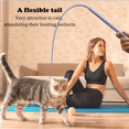 thumbnail image 4 of 2pz Juguete Interactivo Para Gatos Cola De Rata De Silicona Belug, Azul, 4 of 5