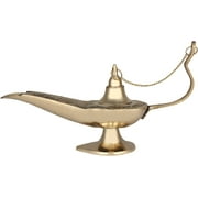 Zap impex Brass Aladdin Genie Lamps Incense Burners (12 inch)