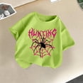 thumbnail image 1 of hengsof T-Shirt à Manches Courtes Imprimé Mode pour Filles, Haut Décontracté à Col Rond avec Motif Mignon, Chemise en Coton Doux pour Tous les Jours Âges 2-14, 1 of 3