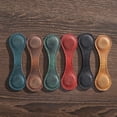 thumbnail image 3 of Pocket Bookmark Handmade Leather Bookmark Dual-side Magnetic Page Clip 4''x1.2''( Blue, 3 of 9