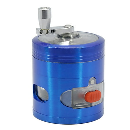 

SANWOOD Portable Metal Herb Grinder Manual Handle Crank Spice Crusher Drawer Hand Mill