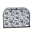 thumbnail image 2 of Honeii Chicken And Fish Print 2 slice Toaster Cover, Two Slice Toaster Dust-proof Cover For Kitchen Small Appliance and Fingerprint Protection, 2 of 7