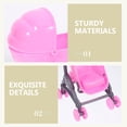 thumbnail image 3 of 2 Pcs Poussette pour Poupée Poussette pour Enfants Jeu de Rôle Poussette pour Poupée Jouet de Jeu d'Imitation Poussette pour Poupée Jouet Jouet, 3 of 5