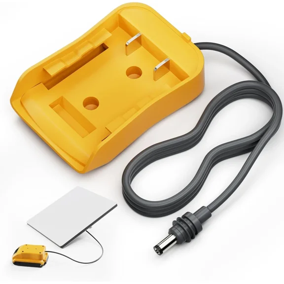 Battery Adapter for Dewalt 20V 3.2FT Cable Charger to DC Power Cable Cord Plug