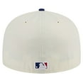 thumbnail image 4 of Men's New Era Cream Los Angeles Dodgers Chrome 59FIFTY Fitted Hat, 4 of 6