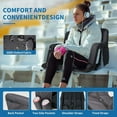 thumbnail image 6 of Slsy Heated Massage Stadium Seats for Bleachers with Back Support and Wide Cushion, 6 Reclining Positions Portable Heated Stadium Chair for Sports Events, 6 of 8