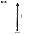 thumbnail image 1 of 1Pc Four-Flute Eccentric Drill Drilling Glass Tile Punching Triangle Drill Bit 10mm, 1 of 8