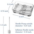 thumbnail image 2 of Ball Pump Needles for Sports Balls - Basketball Inflator Needle for Ball - Air Pump Needle for Soccer Rugby Football Volleyball Balls - Ball Pump Inflation Needle Pack of 30 Adapter with Storage Box, 2 of 6