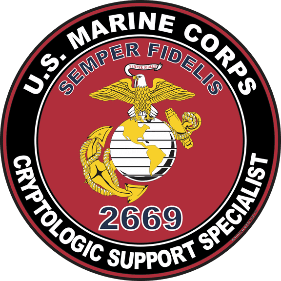 U.S.M.C. MOS 2669 Cryptologic Support Specialist Decal