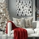 thumbnail image 5 of xihome Funda de almohada festiva con diseño de Pap Noel, renos, muñeco de nieve, rbol y ciervos. Tejido suave con cremallera invisible. Ideal para sof, silln o cama., 5 of 5