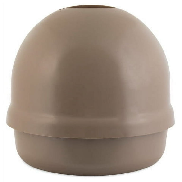 Petmate Booda Dome Plastic Enclosed Cat Litter Box with Dome Lid Covered Cat Litter Pan Titanium Walmart