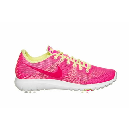 Nike Flex Fury (GS) 705460 600 Pink Yellow Big Kid's Running Shoes