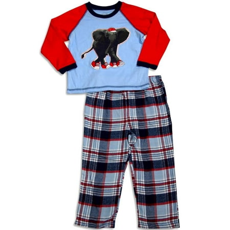 Little Me - Baby Boys and Toddler Boys Long Sleeve Elephant Pajamas - 30 Day Guarantee - FREE SHIPPING