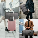 ZRSUN Carry On Garment Bag for Travel Convertible Duffle with Shoe ...