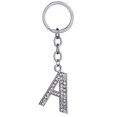 thumbnail image 1 of Key Chain Rhinestone A to Z Design Pendant Keychain Key Ring for Handbag Decor, 1 of 8