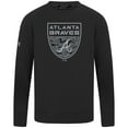 thumbnail image 2 of Men's Levelwear  Black Atlanta Braves Mandate Buckler Pullover, 2 of 3