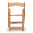 thumbnail image 2 of Titan Series Wood Folding Chair - Natural with White Pad - 4 Pack, 2 of 5