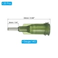 thumbnail image 2 of Uxcell Blunt Tip Dispensing Needles 14G, 20Pcs 1/4 inch Liquid Dispenser Needle with Lure Lock for Refilling, 2 of 5