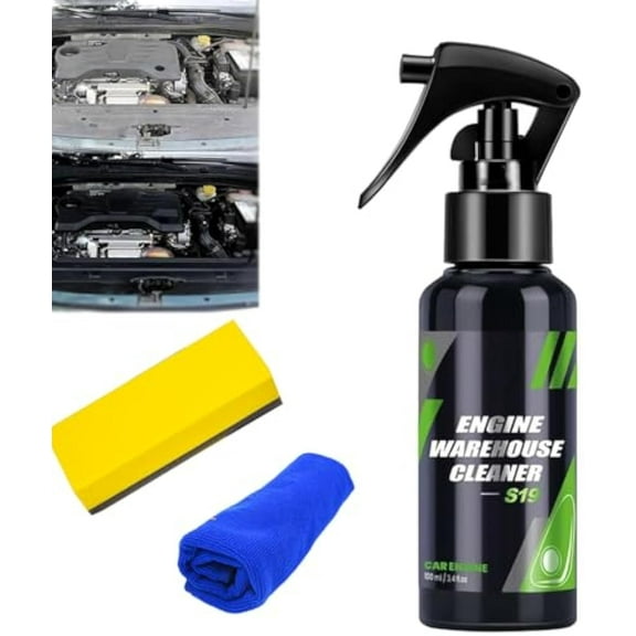 Effective Engine Warehouse Cleaner Spray, Automotive and Machine Enginecleaner, Delay Component Aging, No Need to Rinse, for Automotive, Motorcycle, Rv, Boat, Furniture Cleaner (#100ml)