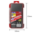 thumbnail image 2 of Caja de cebo de señuelos de anzuelo de pesca de 2 capas Caja de aparejos de pesca impermeable (Rojo), 2 of 4