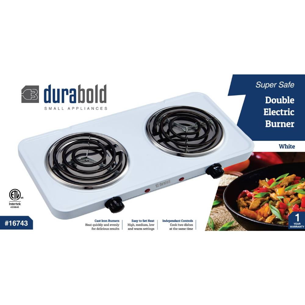 durabold double electric burner