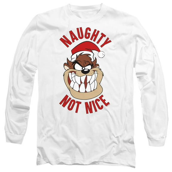 Looney Tunes Naughty Not Nice Unisex Adult Long-Sleeve T Shirt