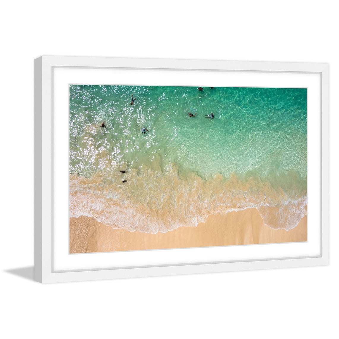 Marmont Hill "Splash Near Shore" Framed Painting Print
