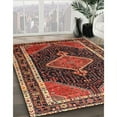 thumbnail image 3 of Ahgly Company Machine Washable Indoor Square Traditional Rust Pink Area Rugs, 8' Square, 3 of 7