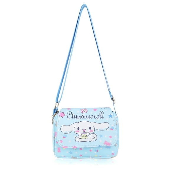 Roffatide Kawaii Cinnamoroll Crossbody Messenger Bag for Women, Blue, 1-Piece