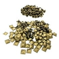 thumbnail image 2 of relayinert 100pcs Metal Square Pyramid Rivet Studs Shoes 10mm Clothes For Decor Bags Bronze 7mm, 2 of 6