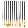 thumbnail image 4 of Artist Painting Brushes, Professional Durable Practical Multi-functional Nylon Bristles Painting Brush Set Exquisite  For Watercolor For Oil, 4 of 8