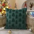 thumbnail image 6 of TETOU 18"x18"Set of 2 Christmas Tree Pillow Covers,Xmas Soft Faux Fur Wool Couch Cushion for Sofa Bedroom Living Room Home Farmhouse Winter Christmas Decor (Green), 6 of 7