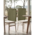 thumbnail image 4 of nqOlkjepod Sage Green Chair Covers Set of 6, Decorative Chair Back Cover, Brown Solid Color Simple Abstract Dining Room Chair Slipcovers Removable Chair Protectors Covers for Party Banquet, 4 of 7