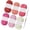Red and pink color, variant on 120 Yards Crocheting Yarn Sparkling Knitting Yarn for Crocheting Dishcloths Polyester Yarn 1.76oz 120 Yards Each Skein
