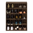 thumbnail image 4 of Furinno FANO 25-Cube Stackable Shoe Rack for Closet Entryway Amber Pine, 4 of 5
