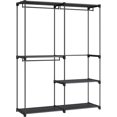 thumbnail image 1 of Songmics Home Wardrobe with Shelving and Hanging Space, Clothes Organizer, 54.3"W, 16.9"D, and 71.7"H, black, 1 of 7