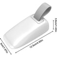 thumbnail image 2 of Portable Door Handle Lock, Anti-Theft Travel Security Device for Hotel, Apartment & Home, Easy to Use Safety Blocker for Added Protection(RL White 1 PC), 2 of 6