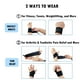 thumbnail image 4 of Paquete de 2 muñequeras deportivas ajustables, muñequera, muñequera, correa para la muñeca, soporte para la mano, muñequera para el túnel carpiano para fitness, artritis y alivio del dolor de tendinit Namotu DCF66, 4 of 6