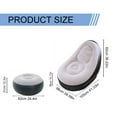 thumbnail image 2 of CHOK Inflatable Patio Chairs for Indoor Outdoor Use Portable Flocking PVC Sofa for Living Room Bedroom Travel Camping Beach Picnic Lightweight Comfortable Chaise with Pump Easy to Store R, 2 of 8